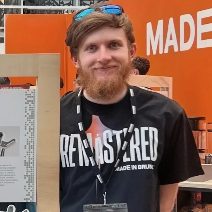 Conor Groarke at the Made in Brunel exhibition